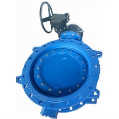 Katup Kupu-Kupu Flange Ganda